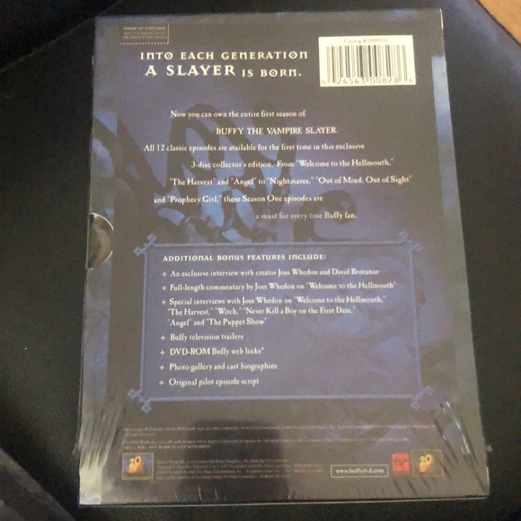 Sealed Buffy the Vampire Slayer season 1 on DVD - Picture 2 of 2